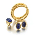 Lapis lazuli demi-parure and a bracelet (Demi-paure con lapislazzuli e un bracciale)