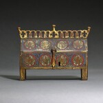 French, Limoges, second half 13th century | Reliquary châsse with Angels