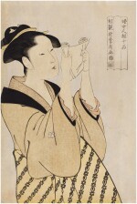 Kitagawa Utamaro (1754-1806) | Woman reading a letter (Fumi yomu onna) | Edo period, late 18th century