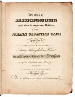 J.S. Bach. First edition of the full score of the "St. Matthew Passion", 1830