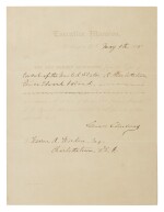 GROVER CLEVELAND  | A document suspending Warren A. Worden from his position as Consul of the United States at Charlottetown, Prince Edward Island