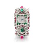 Diamond, Ruby and Emerald Bracelet Watch | 寶格麗 | 鑽石 配 紅寶石 及 祖母綠 腕錶