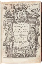 Homer, The whole works, translated by Chapman, London, [1616?], calf