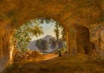 A Grotto with Castel Gandolfo Beyond