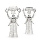 Two silver wager cups, Chester import marks for 1898/1899