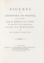 Figures de l'Histoire de France, 1785. In-4. Maroquin noir de Thierry, sr de Petit-Simier.