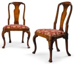 A PAIR OF GEORGE I WALNUT SIDE CHAIRS, CIRCA 1720
