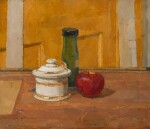 Still Life with Bottle, Apple and Jar