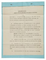 Lindbergh, Charles | A memorandum of agreement for the publication of a book on his transatlantic flight