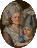 Portrait of a mother and son