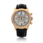 Hommage Biretrographe, ref. H40 5630 5 Limited Edition Pink gold chronograph wristwatch with retrograde date and date Circa 2000 | 羅杰杜彼 H40 5630 5型號「Hommage Biretrographe」限量版粉紅金計時腕錶備逆跳日期及日期顯示，年份約2000