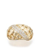 GOLD AND DIAMOND 'VANNERIE' RING, TIFFANY & CO.