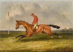 Mornington, a light bay racehorse, with jockey up