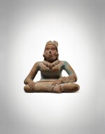 Maya Seated Female Figure, Jaina, Late Classic, circa 550 - 950 AD