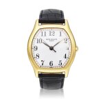 Reference 5030 Gondolo | A yellow gold tonneau shaped automatic wristwatch with date, Circa 1995