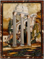An Italian pietre dure and tenere panel