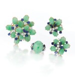 Collection of jadeite, sapphire and diamond jewels (Collezione di gioielli in giadeite, zaffiri e diamanti)