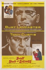 THE SWEET SMELL OF SUCCESS (1957) POSTER, US, SIGNED BY TONY CURTIS 