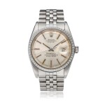 Reference 1603 Datejust, Retailed by Tiffany & Co.: A stainless steel automatic wristwatch with date and bracelet, Circa 1974 勞力士 1603型號 Datejust 精鋼自動上鏈鍊帶腕錶備日期顯示，約1974年製，零售商為蒂芙尼