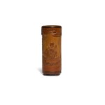 A small carved bamboo brushpot, Qing dynasty, 18th/19th century | 清十八/十九世紀 竹雕筆筒