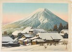 Kawase Hasui (1883-1957) | Clearing After a Snowfall, Yoshida (Yoshida yukibare) | Showa period, 20th century