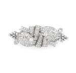 Broche double-clip diamants | Diamond double clip-brooch