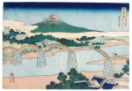 KATSUSHIKA HOKUSAI (1760-1849) KINTAI BRIDGE IN SUO PROVINCE (SUO NO KUNI KINTAIBASHI)  | EDO PERIOD, 19TH CENTURY