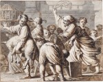 Christ driving the money-changers from the temple   