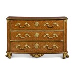 A Régence Gilt-Bronze Mounted Kingwood Parquetry Commode , Circa 1720