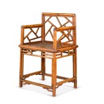 A Chinese hardwood armchair, 20th century