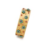 Gold, Turquoise, Ruby and Diamond 'Hawaii' Bracelet
