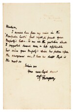 TENNYSON | autograph letter signed, to Queen Victoria, [1883]