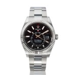 Reference 326934 Sky-Dweller, A stainless steel dual time automatic wristwatch date and bracelet, Circa 2018 勞力士 326934型號 Sky-Dweller 精鋼兩地時間鍊帶腕錶備日期顯示，約2018年製