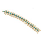 Van Cleef & Arpels [梵克雅寶] | Turquoise and Diamond Bracelet [綠松石配鑽石手鏈]