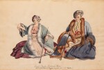 Chambord, Henri comte de. Collection de costumes Grecs et Turcs, dessins originaux pour sa soeur. Avant 1845. 