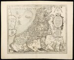 Van Den Keere, Pieter | The famous depiction of the Provinces of the Low Countries in the shape of a lion