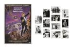 A VIEW TO A KILL (1985) POSTER, BRITISH, ADVANCE (PURPLE STYLE), BRITISH, WITH ORIGINAL PHOTOGRAPHIC PRODUCTION STILLS, US  