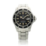 Reference 1680 'Red' Submariner, A stainless steel automatic wristwatch with date and bracelet, Circa 1971