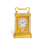 Charles Frodsham No.1087. A giant gilt-brass repeating chronometer carriage clock, London, circa 1865