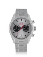 TAG HEUER | CARRERA JACK HEUER, REF CV2119 LIMITED EDITION STAINLESS STEEL CHRONOGRAPH WRISTWATCH WITH DATE AND BRACELET CIRCA 2012