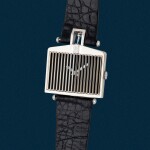 Reference 55585 | A white gold Rolls Royce car-shaped wristwatch | Circa 1980 