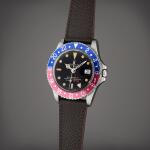 Reference 1675 GMT-Master 'Fuschia' | A stainless steel automatic dual time wristwatch with date, Circa 1962