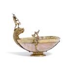 A turbo shell bowl, with silver-gilt mounts apparently unmarked, probably Dutch, first half of the 17th century