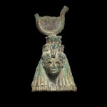 An Egyptian Bronze Head of the Goddess Isis, 21st/25th Dynasty, 1075-656 B.C.