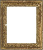 A Louis XIII carved giltwood frame