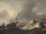 AERNOUT SMIT | SHIPS IN DISTRESS OFF A ROCKY COAST