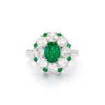 Emerald and Diamond Ring | 1.20 克拉 天然「哥倫比亞」無油祖母綠 配 鑽石 戒指