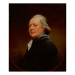 JOSEPH WRIGHT OF DERBY, A.R.A. | PORTRAIT OF REVEREND CHRISTOPHER ALDERSON, BUST-LENGTH, LOOKING OVER HIS SHOULDER, IN A PAINTED OVAL