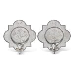 A PAIR OF FRENCH PEWTER SCONCES, CIRCA 1900