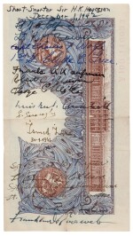 Winston Churchill and Franklin D. Roosevelt | Banknote ("Short Snorter") signed by both, 1942-43